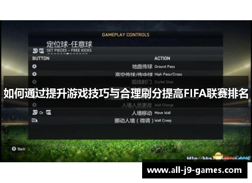 如何通过提升游戏技巧与合理刷分提高FIFA联赛排名