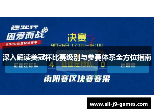 深入解读美冠杯比赛级别与参赛体系全方位指南